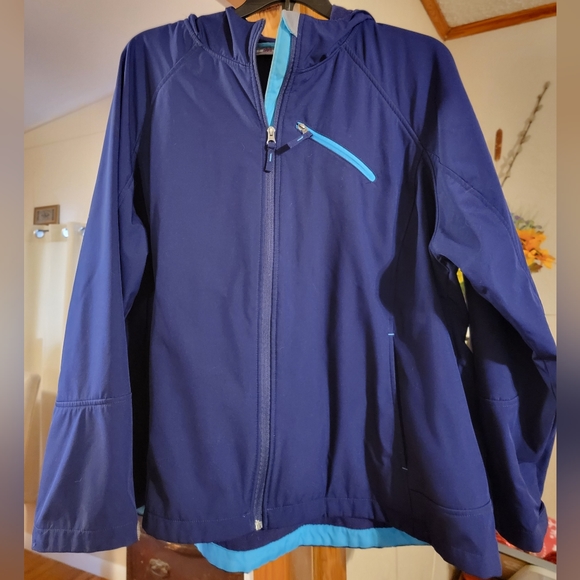 Free Tech Jackets & Coats Blue Free Tech Light Jacket With Hood